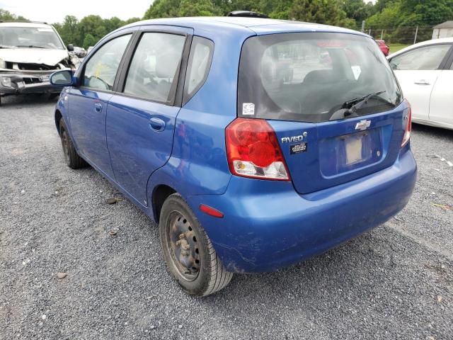 Photo 3 from auction – 2007 CHEVROLET AVEO BASE with VIN KL1TD66607B788655