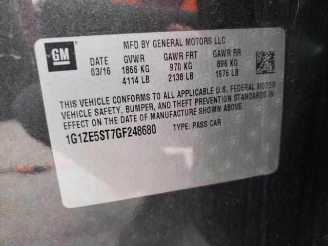Photo 10 from auction – 2016 CHEVROLET MALIBU LT with VIN 1G1ZE5ST7GF248680