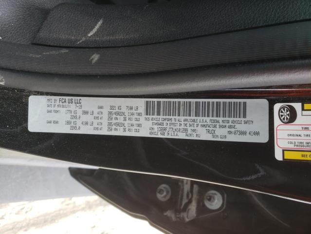 RAM 1500 LARAM 2020 with VIN 1C6SRFJT7LN101299 - Photo from auction