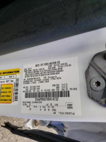 Photo 10 from auction – 2017 FORD FUSION SE with VIN 3FA6P0HD7HR414732
