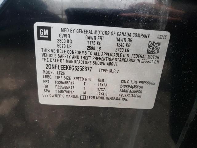 Photo 10 from auction – 2016 CHEVROLET EQUINOX LS with VIN 2GNFLEEK6G6258377