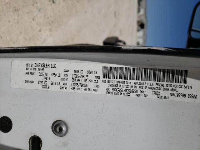 Photo 10 from auction – 2009 DODGE RAM 2500 with VIN 3D7KR28L09G518259