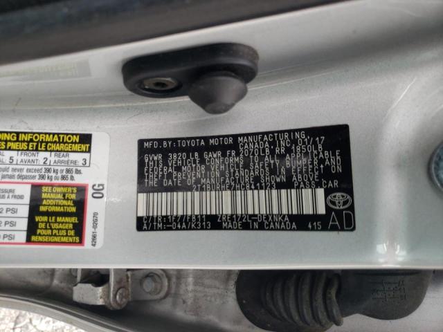 Photo 10 from auction – 2017 TOYOTA COROLLA L with VIN 2T1BURHE7HC841123