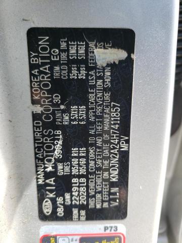 Photo 10 from auction – 2017 KIA SOUL with VIN KNDJN2A24H7411857