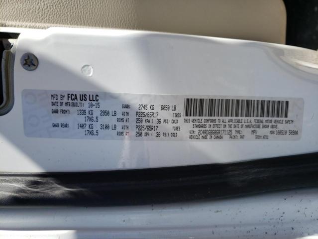 Photo 10 from auction – 2016 DODGE GRAND CARA with VIN 2C4RDGBG8GR171125