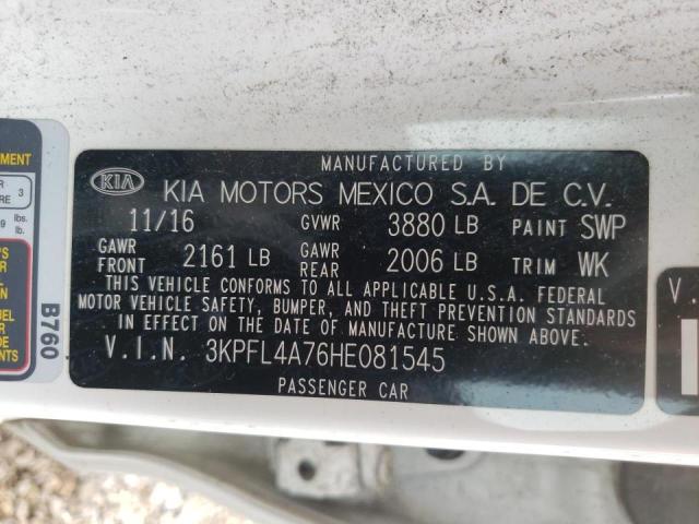 Photo 10 from auction – 2017 KIA FORTE LX with VIN 3KPFL4A76HE081545