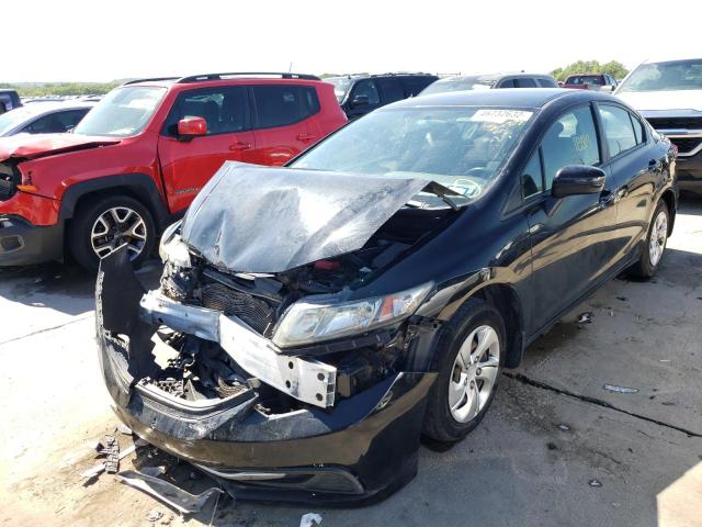 Photo 2 from auction – 2014 HONDA CIVIC LX with VIN 2HGFB2F55EH549264