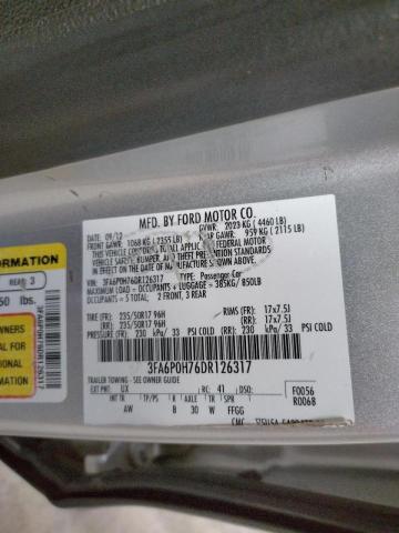 Photo 10 from auction – 2013 FORD FUSION SE with VIN 3FA6P0H76DR126317