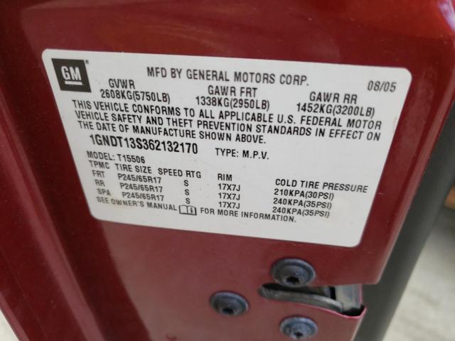 Photo 10 from auction – 2006 CHEVROLET TRAILBLAZE with VIN 1GNDT13S362132170