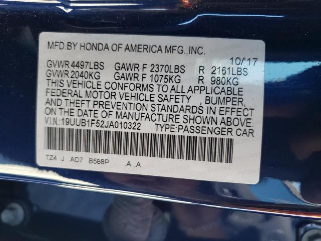 Photo 10 from auction – 2018 ACURA TLX TECH with VIN 19UUB1F52JA010322