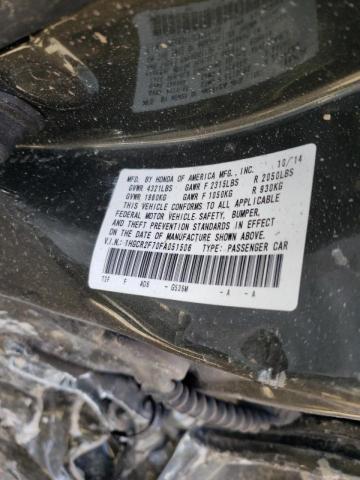 Photo 10 from auction – 2015 HONDA ACCORD EX with VIN 1HGCR2F70FA051506