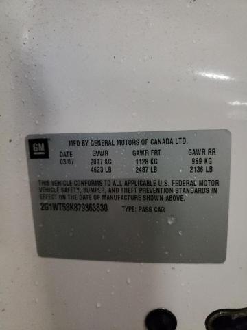 Photo 10 from auction – 2007 CHEVROLET IMPALA LT with VIN 2G1WT58K879363630