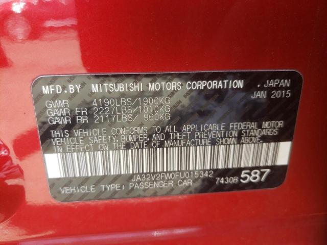 Photo 10 from auction – 2015 MITSUBISHI LANCER SE with VIN JA32V2FW0FU015342