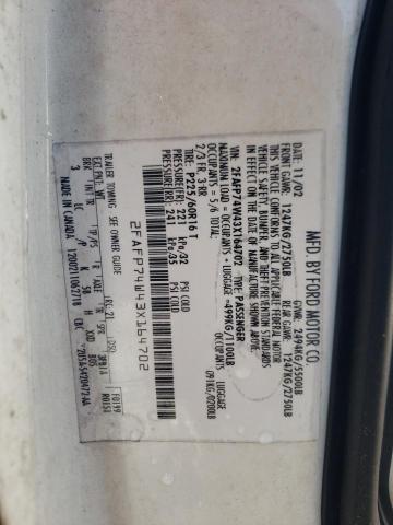Photo 10 from auction – 2003 FORD CROWN VICT with VIN 2FAFP74W43X164702
