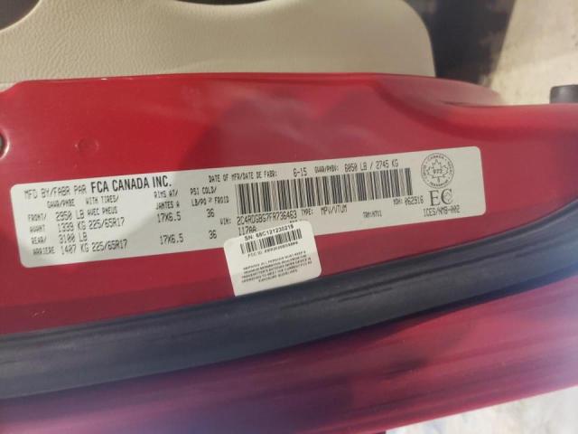 Photo 10 from auction – 2015 DODGE GRAND CARA with VIN 2C4RDGBG7FR736463