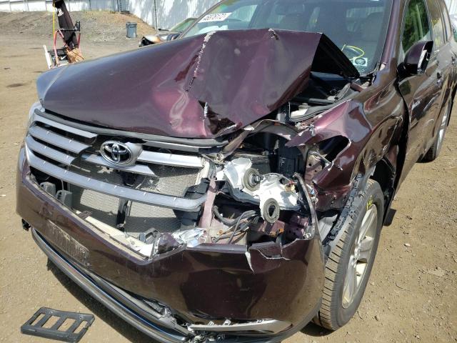 Photo 9 from auction – 2013 TOYOTA HIGHLANDER with VIN 5TDDK3EHXDS245239