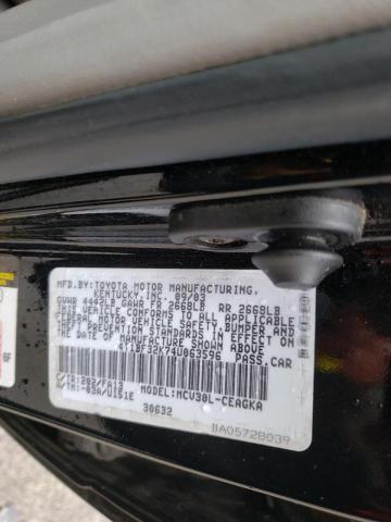Photo 10 from auction – 2004 TOYOTA CAMRY LE with VIN 4T1BF32K74U063596