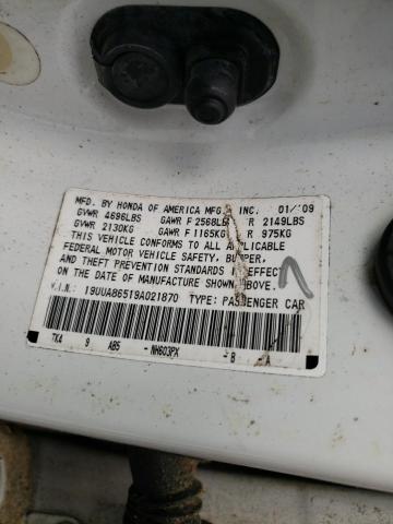 ACURA TL 2009 with VIN 19UUA86519A021870 - Photo from auction