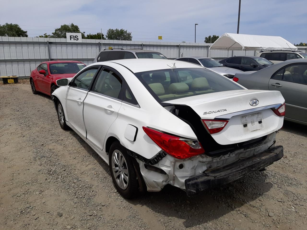 Photo 3 from auction – 2012 HYUNDAI SONATA GLS with VIN 5NPEB4AC7CH326322