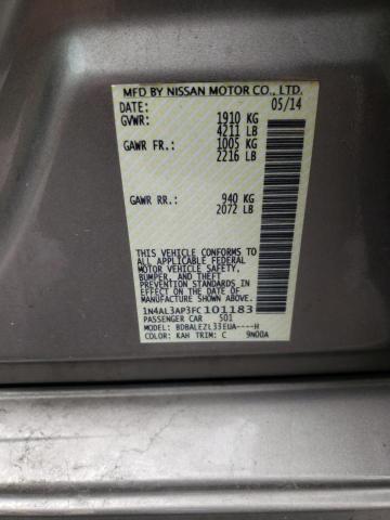Photo 10 from auction – 2015 NISSAN ALTIMA 2.5 with VIN 1N4AL3AP3FC101183