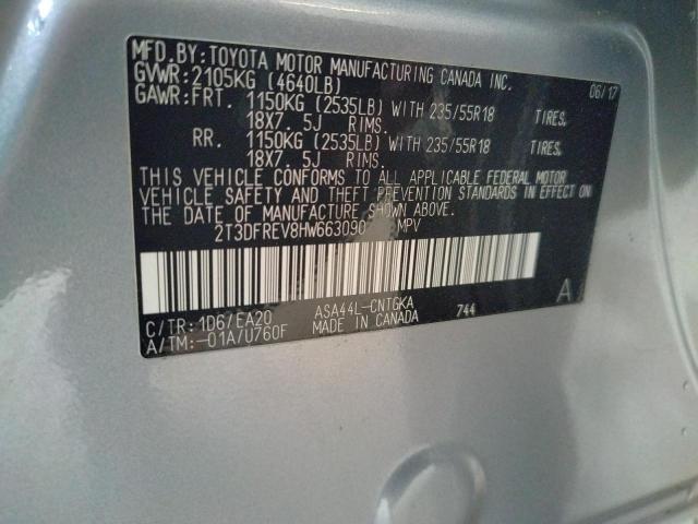 Photo 10 from auction – 2017 TOYOTA RAV4 LIMIT with VIN 2T3DFREV8HW663090