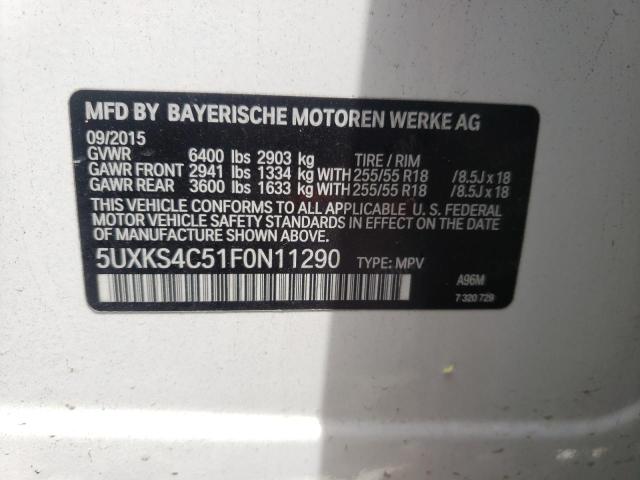 Photo 10 from auction – 2015 BMW X5 XDRIVE3 with VIN 5UXKS4C51F0N11290