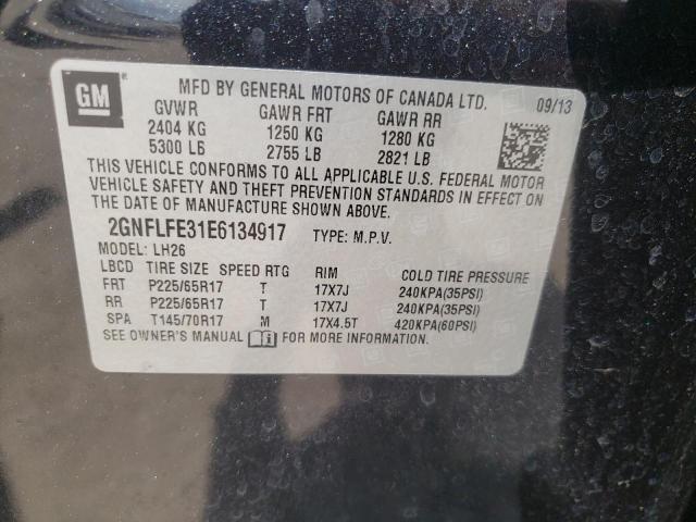 Photo 10 from auction – 2014 CHEVROLET EQUINOX LT with VIN 2GNFLFE31E6134917