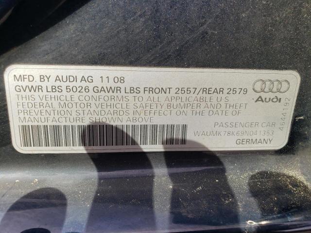 Photo 10 from auction – 2009 AUDI A4 PRESTIG with VIN WAUMK78K69N041353