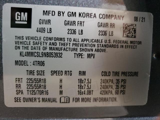 Photo 10 from auction – 2022 BUICK ENCORE GX with VIN KL4MMCSL9NB053932