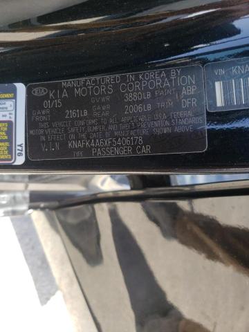 Photo 10 from auction – 2015 KIA FORTE LX with VIN KNAFK4A6XF5406178