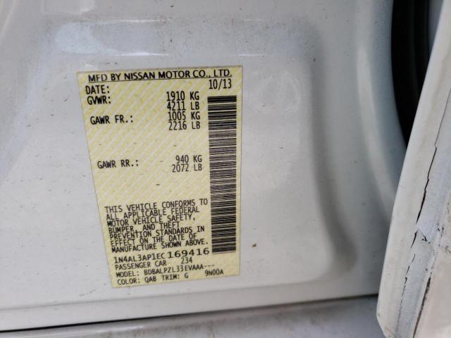 Photo 10 from auction – 2014 NISSAN ALTIMA 2.5 with VIN 1N4AL3AP1EC169416