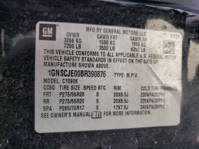 Photo 10 from auction – 2011 CHEVROLET SUBURBAN C with VIN 1GNSCJE00BR390876