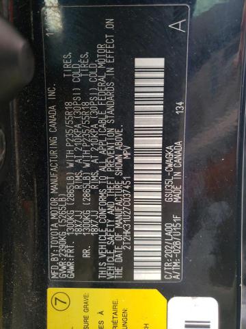 Foto 10 de la subasta – 2007 LEXUS RX 350 con VIN 2T2HK31U27C037451