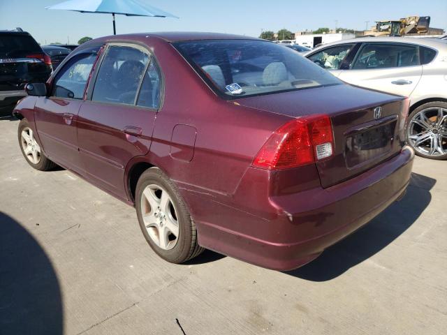 Photo 3 from auction – 2004 HONDA CIVIC EX with VIN 2HGES26724H501667