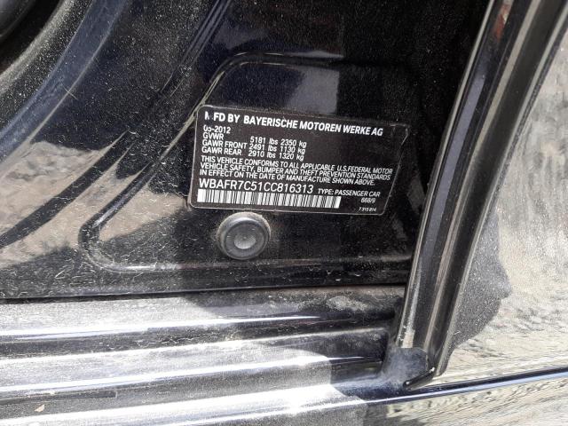 Photo 10 from auction – 2012 BMW 535 I with VIN WBAFR7C51CC816313