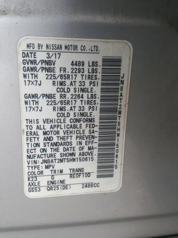 Photo 10 from auction – 2017 NISSAN ROGUE S with VIN JN8AT2MT5HW150615