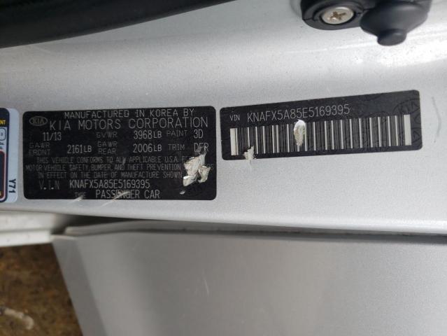 Photo 10 from auction – 2014 KIA FORTE EX with VIN KNAFX5A85E5169395