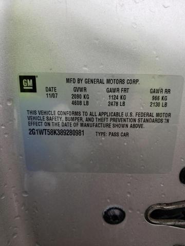 Photo 10 from auction – 2008 CHEVROLET IMPALA LT with VIN 2G1WT58K389280981