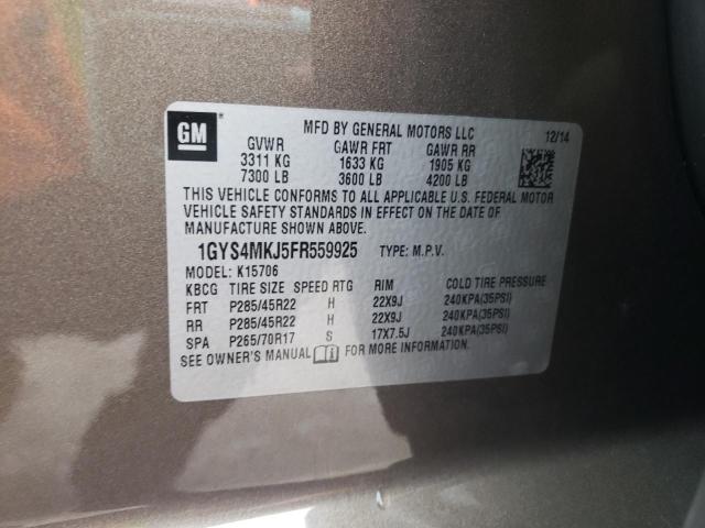 Photo 10 from auction – 2015 CADILLAC ESCALADE L with VIN 1GYS4MKJ5FR559925