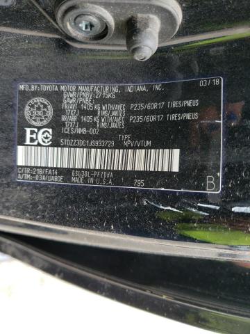 Photo 10 from auction – 2018 TOYOTA SIENNA L with VIN 5TDZZ3DC1JS933729