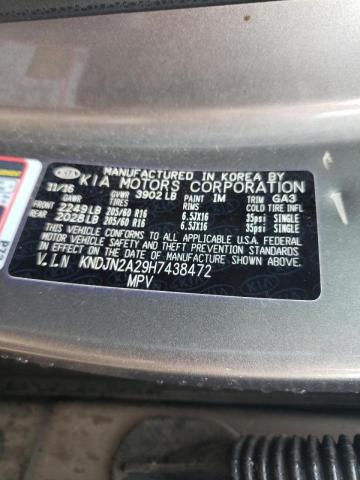 Photo 10 from auction – 2017 KIA SOUL with VIN KNDJN2A29H7438472