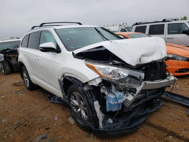 TOYOTA HIGHLANDER 2015 with VIN 5TDJKRFH5FS158114 - Photo from auction