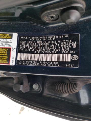 Photo 10 from auction – 2015 TOYOTA CAMRY LE with VIN 4T1BF1FKXFU042601