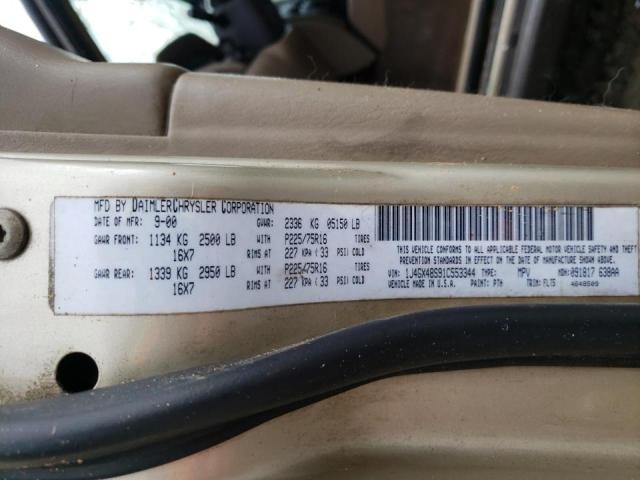 Photo 10 from auction – 2001 JEEP GRAND CHER with VIN 1J4GX48S91C553344