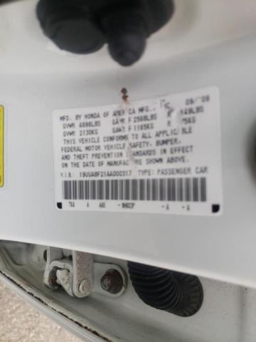 Photo 10 from auction – 2010 ACURA TL with VIN 19UUA8F21AA000317
