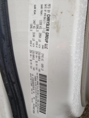 DODGE GRAND CARA 2012 with VIN 2C4RDGBG8CR238185 - Photo from auction