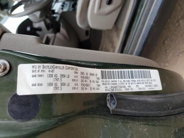 Photo 10 from auction – 2007 JEEP COMMANDER with VIN 1J8HG48K77C647461