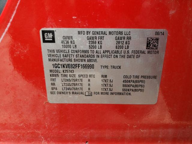 Photo 10 from auction – 2015 CHEVROLET SILVERADO with VIN 1GC1KVE82FF166990