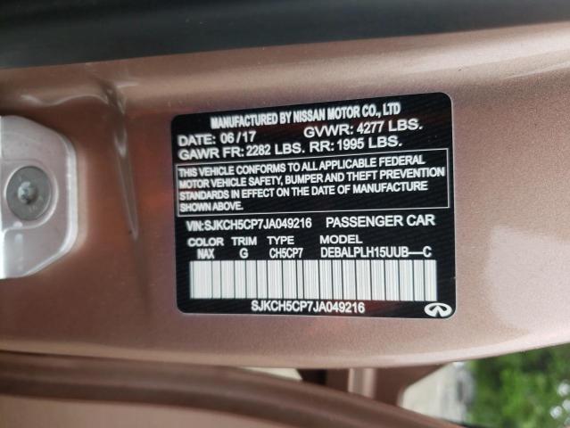 Photo 10 from auction – 2018 INFINITI QX30 BASE with VIN SJKCH5CP7JA049216
