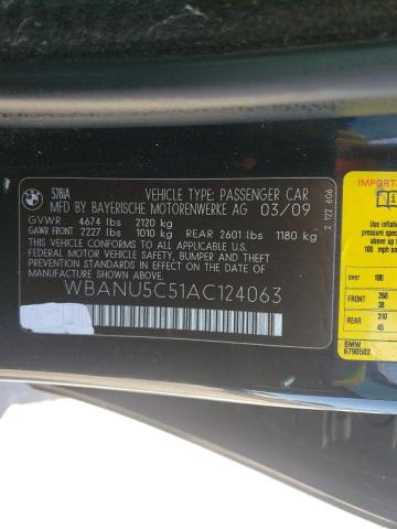 Photo 1 from auction – 2010 BMW 528 I with VIN WBANU5C51AC124063